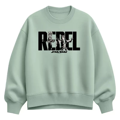 Женская флисовая толстовка Rebel Oversize Crew Sweatshirt seafoam