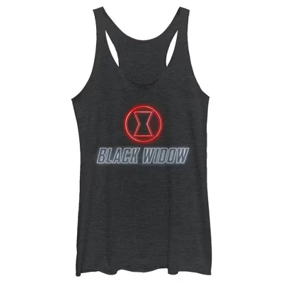 Женская безрукавка Black Widow Neon Hourglass Racerback