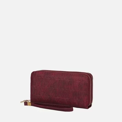 Женский кошелек-клатч MKF Collection Aurora M Signature, бордовый
