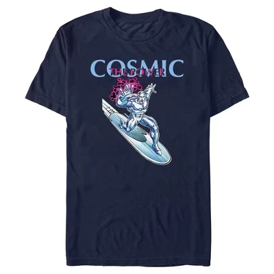 Мужская футболка Fantastic Four Silver Surfer Power Cosmic