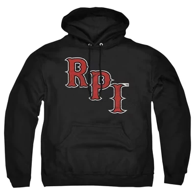 Мужская толстовка с капюшоном с логотипом Rensselaer Polytechnic Institute, черный