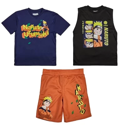 Комплект Naruto для мальчиков, 3 предмета, Удзумaки