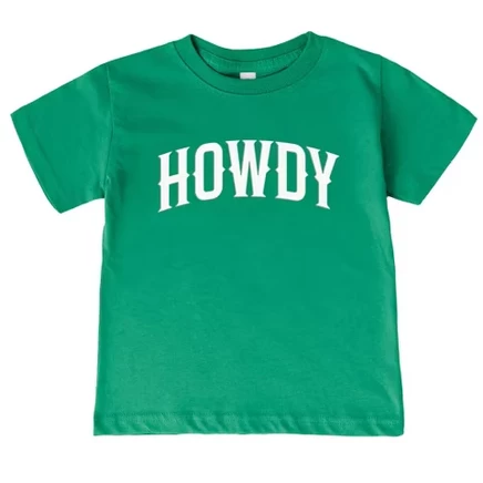 Футболка для девочек The Juniper Shop Howdy, зелёная