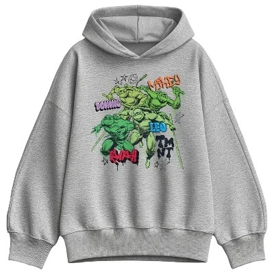 Женская толстовка - - TMNT Street Oversize из флиса с капюшоном athletic heather