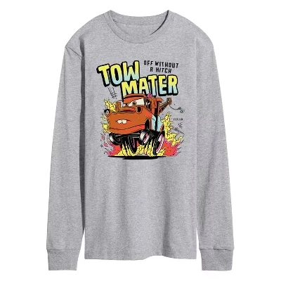 Мужская футболка с длинным рукавом Mater Muscle Car с графическим рисунком athletic heather