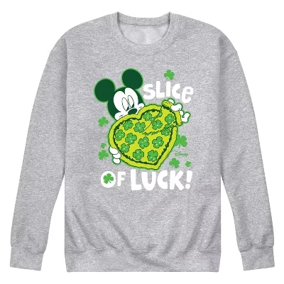 Мужская флисовая толстовка Slice Of Luck с графическим рисунком athletic heather