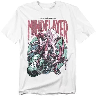 Мужская футболка Mindflayer Monster белого цвета