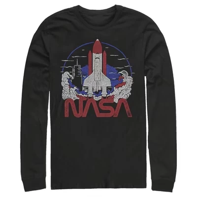 Мужской лонгслив NASA Space Shuttle Logo, черный