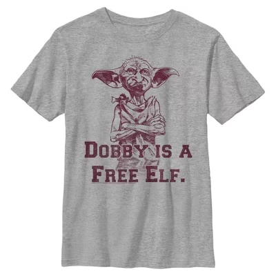 Мальчики Добби-это бесплатная эльфийская футболка athletic heather