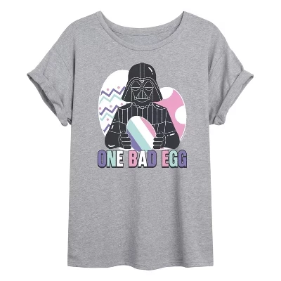 Женская футболка Star Wars One Bad Egg Vader, серая