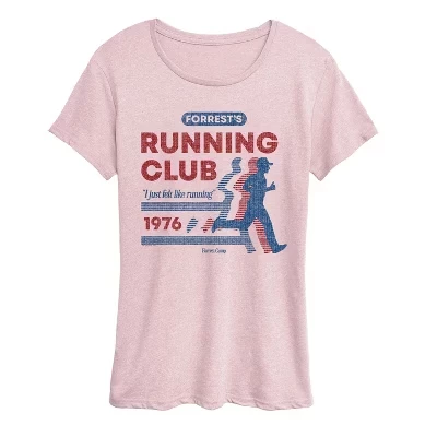 Женская футболка Forrests Running Club с коротким рукавом и графическим рисунком