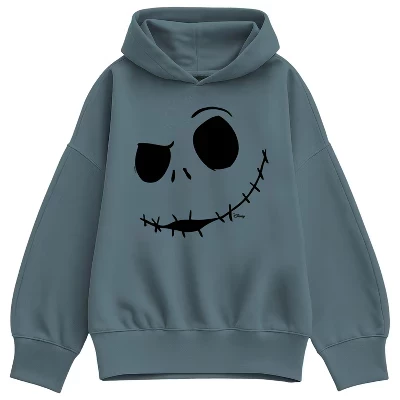 Женское худи The Nightmare Before Christmas Jack Face, синее
