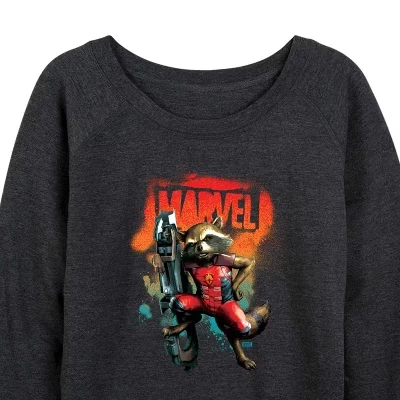 Женский лонгслив Guardians of the Galaxy Rocket, серый