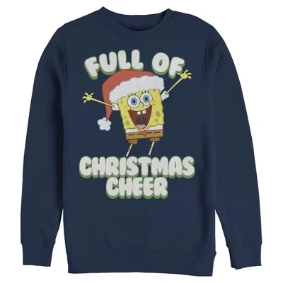 Мужской свитшот SpongeBob, Full of Cheer, темно-синий