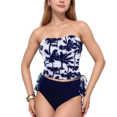 Женский танкини Anna-Kaci Swim с высокой талией, синий