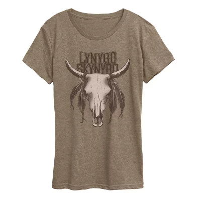 Женская футболка Longhorn с коротким рукавом и рисунком heather mocha