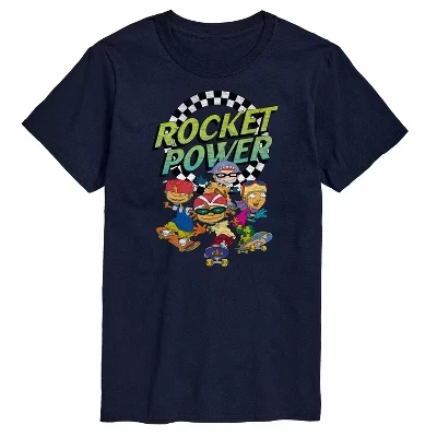 Мужская футболка с коротким рукавом в стиле ретро с логотипом Rocket Power и графическим рисунком Otto Regina Sam Maurice