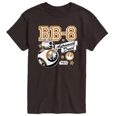Мужская футболка с коротким рукавом и рисунком BB8 - -