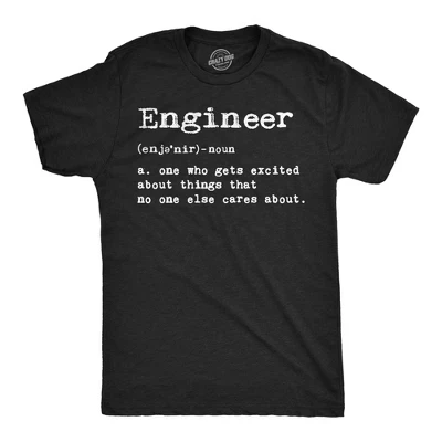 Мужская футболка Engineer Definition, забавная саркастическая научная футболка - Crazy Dog, мужская футболка для офиса