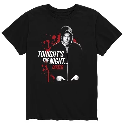 Мужская футболка Tonights The Night с коротким рукавом и рисунком, черная