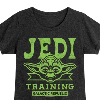 Тренировочная футболка с коротким рукавом Galactic Republic Jedi Training, приталенная, черная