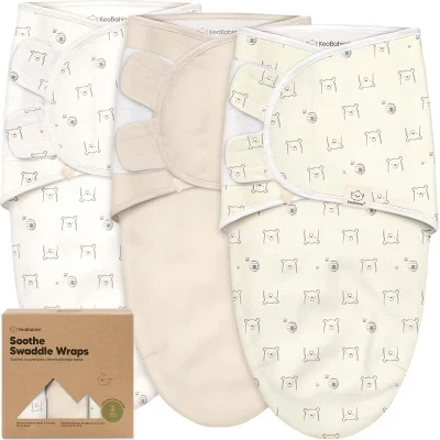 Конверты для сна KeaBabies 3 шт. органические, Bumble Bear