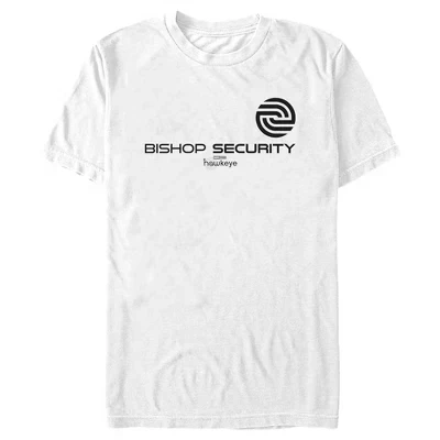 Мужская футболка Marvel Hawkeye Bishop Security, белая