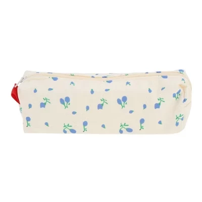 Косметичка Unique Bargains, полиэстер, цветы, синяя