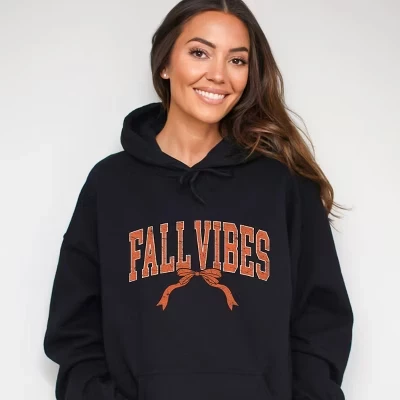 Кокетка Varsity Fall Vibes Coquette - женская толстовка с капюшоном midnight