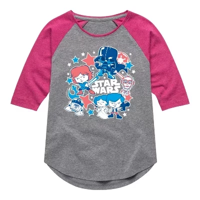 Футболка с надписью Americana Stickers Tail Raglan с графическим рисунком 