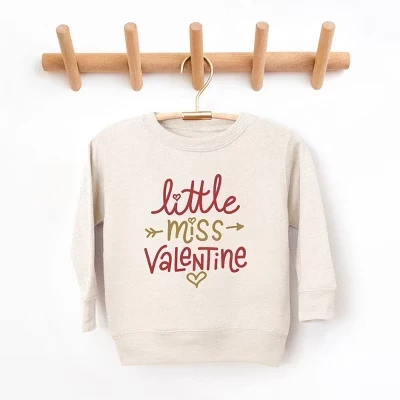 Молодежная ультрамягкая толстовка с рисунком Little Miss Valentine из натуральной кожи