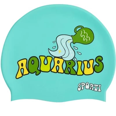 Заводная силиконовая шапочка для плавания Zodiac Aquarius Водолей