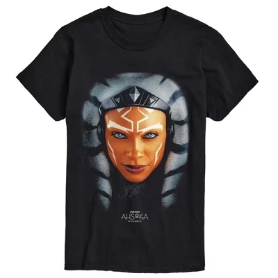 Men's -  - Ahsoka Portrait Short Sleeve Graphic T-Shirt black