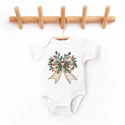 Детское боди The Juniper Shop Holly Leaves, белое