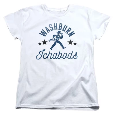 Женская футболка Washburn University Ichabods белого цвета