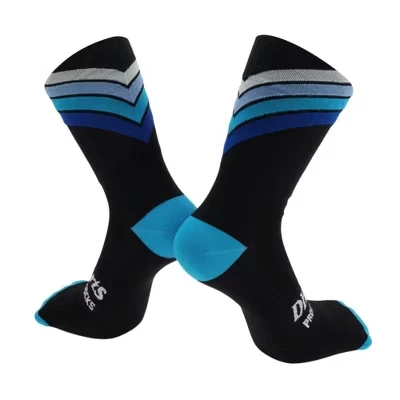 Cycling Athletic Socks Quick-Drying Non-Slip Sweat-Absorbent Outdoor Neutral and Universal 1 Pair black, blue