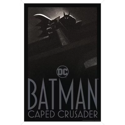 DC Batman: Крестоносец в плаще с тенями - Настенный плакат в рамке, белый