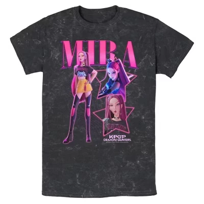Мужская футболка с логотипом Mira Super Star черного цвета