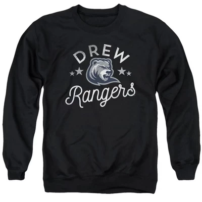 Мужская футболка с круглым вырезом Drew University Official Rangers черного цвета