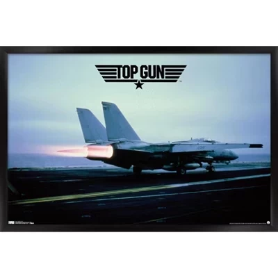 Постер Trends International Top Gun, самолёт, чёрный