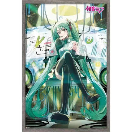 Постер Trends International Hatsune Miku, 57×86 см, под дерево