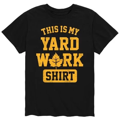 Мужская футболка This My Yard Work Shirt с коротким рукавом и графическим рисунком, черная