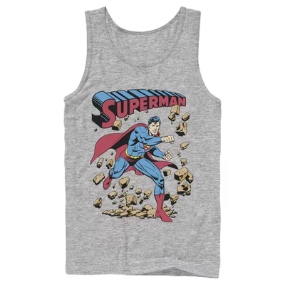 Мужская майка DC Comics Superman Break Barriers, меланжевая