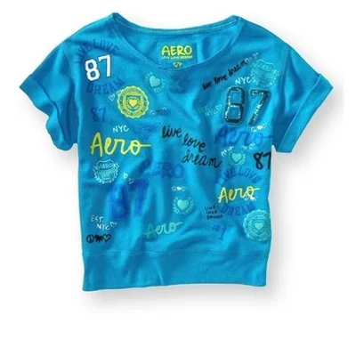 Женская футболка Aeropostale Live Love Dream, синяя