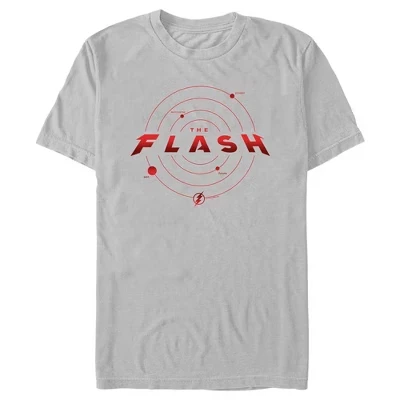 Мужская футболка с логотипом The Flash Multiverse серебристого цвета