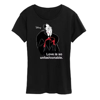 Женская футболка Disney Villains Cruella, черная