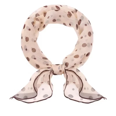 Женский шифоновый платок INSPIRE CHIC в горошек, желтый