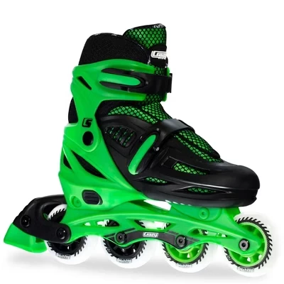 Унисекс ролики Crazy Skates Blade регулируемые, зеленые