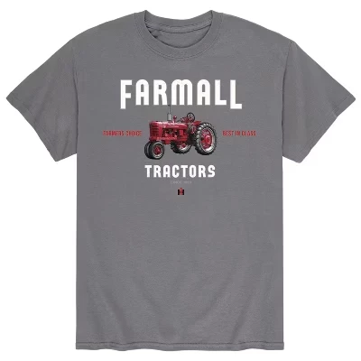 Мужская футболка Farmall Farmer's Choice с коротким рукавом и рисунком цвета древесного угля