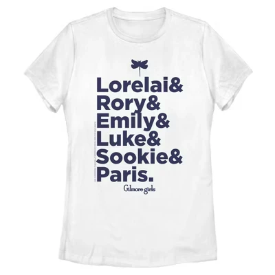 Женская футболка Gilmore Girls Lorelai и Rory, белая